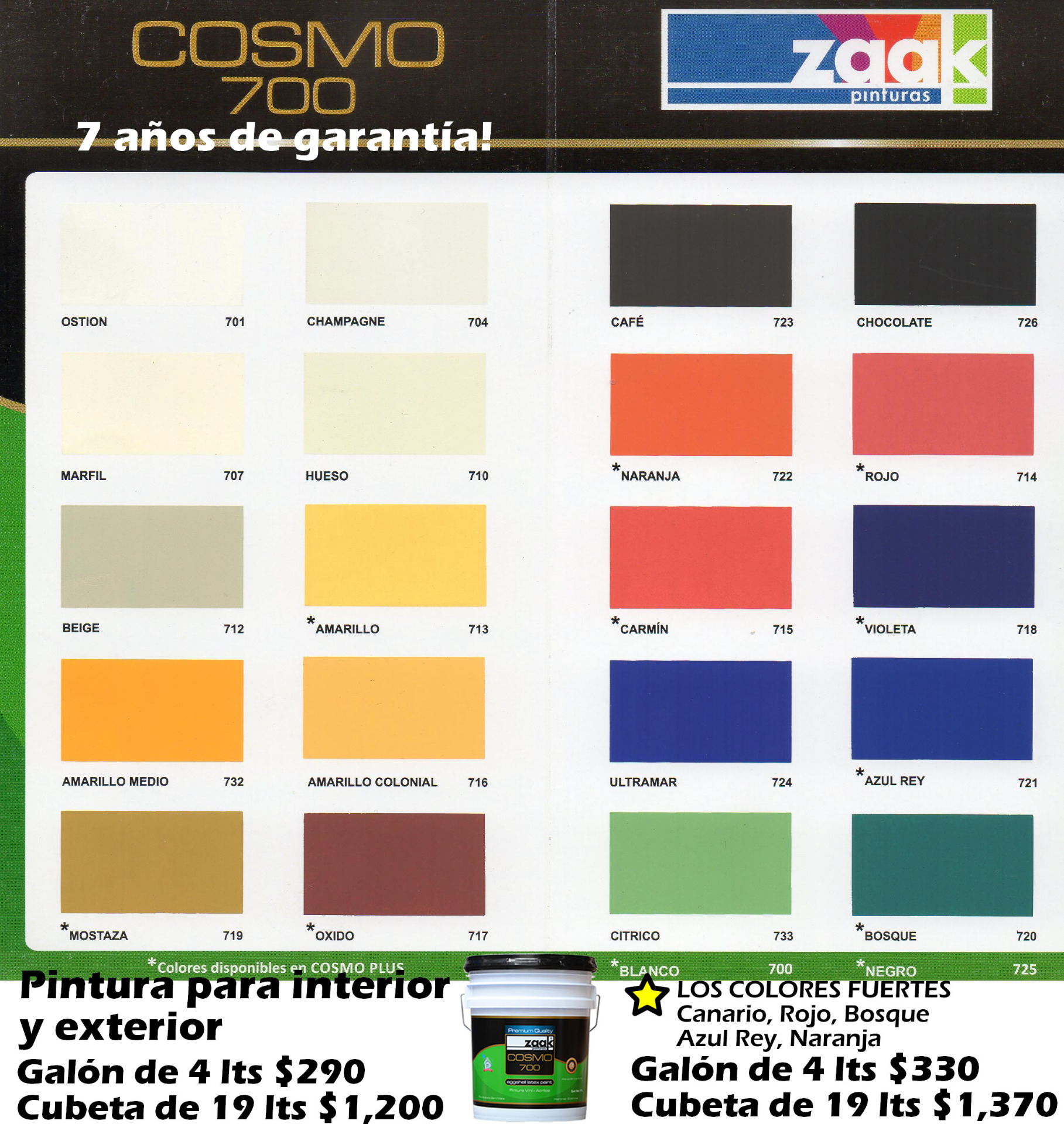 Carta de colores